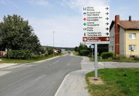 Kovinska konstrukcija, obvestilna in druga signalizacija - Občina Dobrovnik